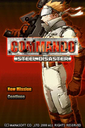 Commando - Steel Disaster (USA) (En,Fr,Es) screen shot title